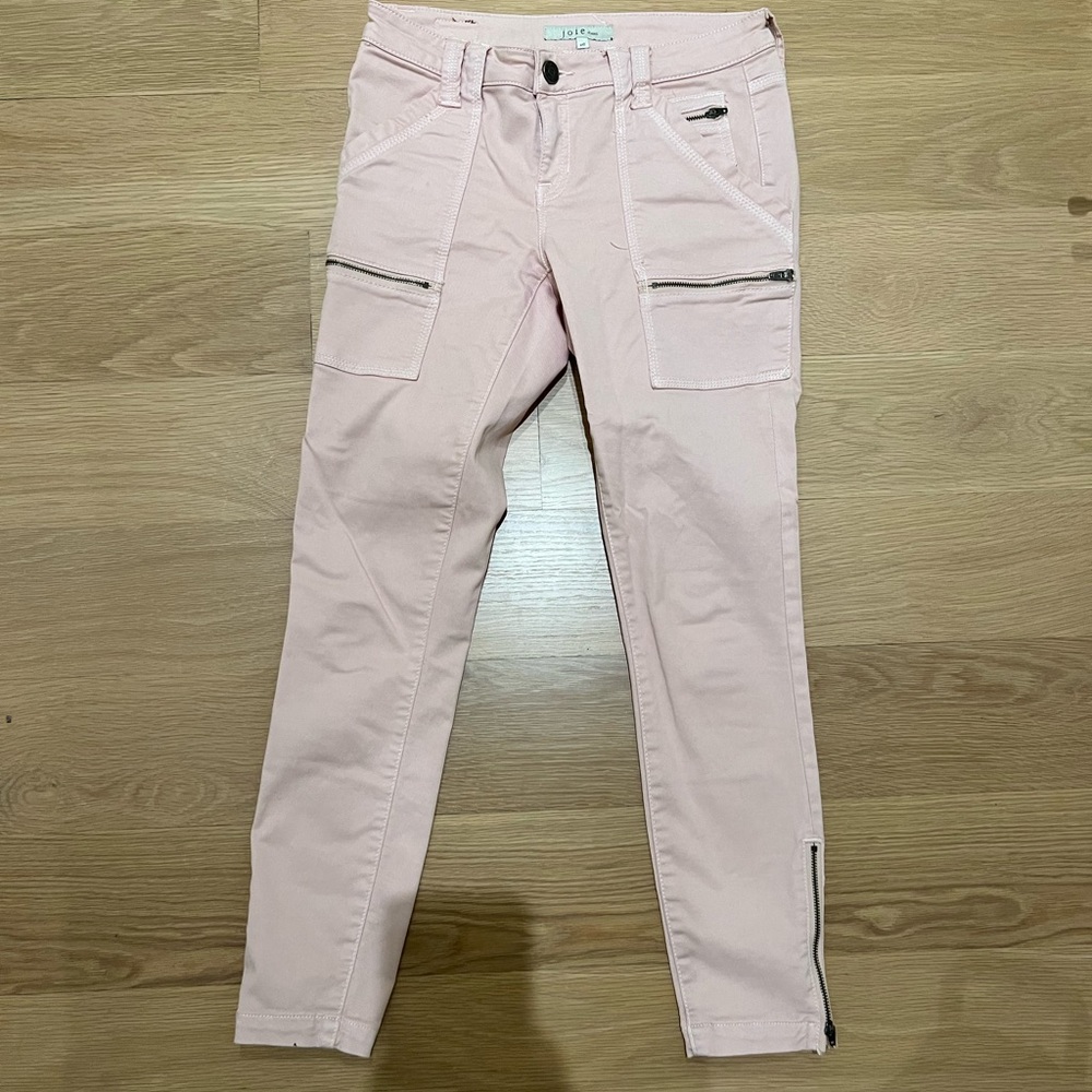 Joie light pink zipper jeans, size 26
